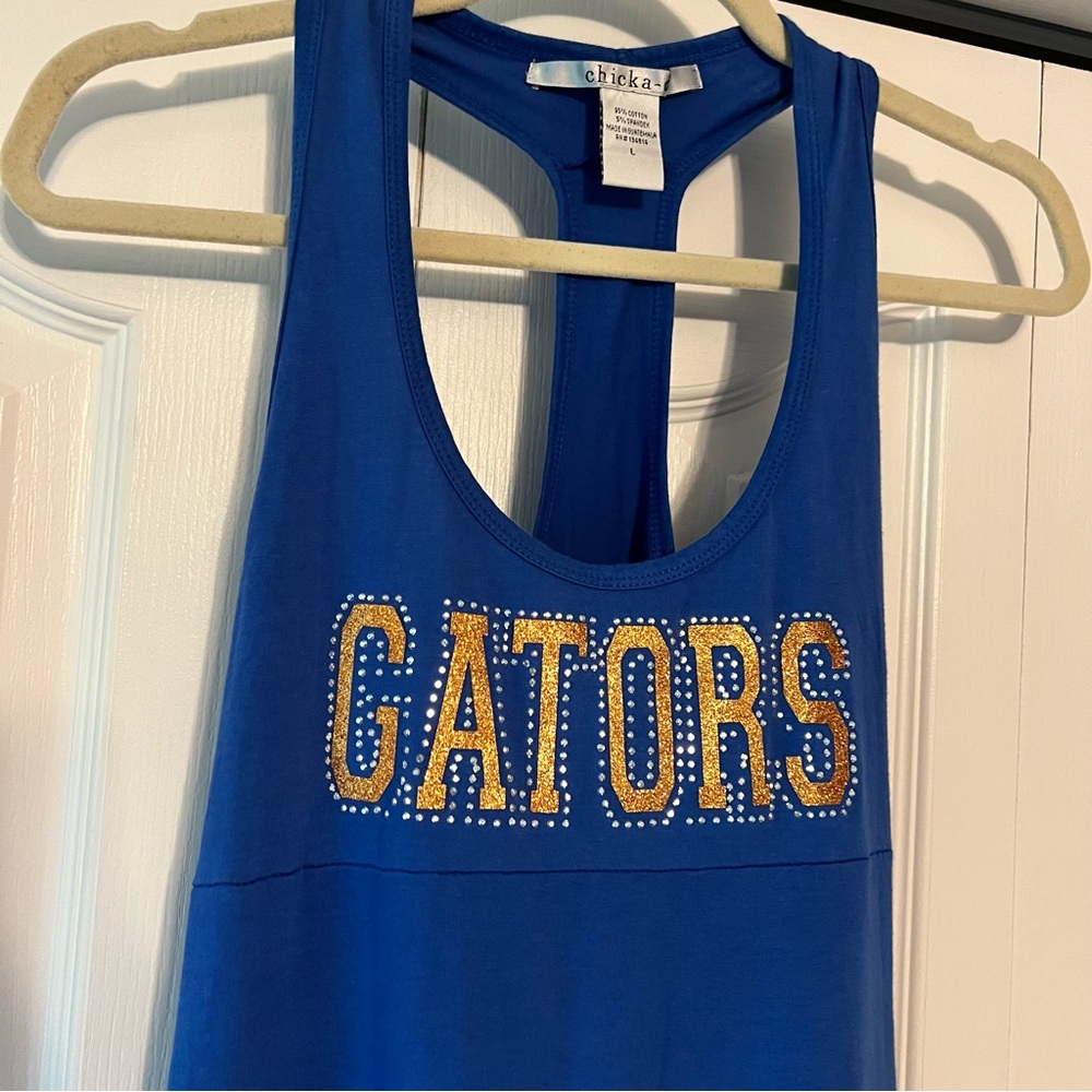 Chicka-d UF GATORS Athletic Dress Ruffles T-Strap Florida 🐊 Size Large - Picture 8 of 8